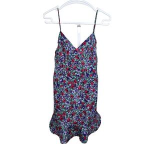 Vintage Lily of France Floral Slip Nightgown Medium Nightie Sleepwear Roses USA